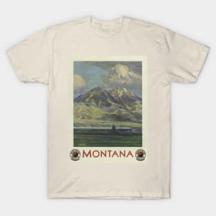 Vintage Travel Poster - Montana T-Shirt